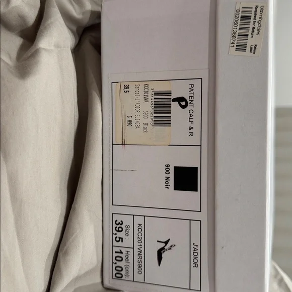 Dior Black Patent Leather Slingback Heels - Picture 7 of 7